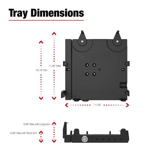 RAM Mount RAM No-Drill Laptop Mount f/'12-26 Ram 2500 + More [RAM-VB-178A-SW3]