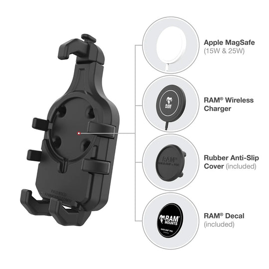 Ram Mount RAM Quick-Grip Pro Phone Holder w/Ball  Vibration Damper [RAM-HOL-PD5BVU]