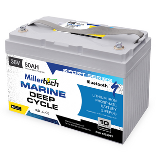 Millertech Sport Series 36v 50 AH Bluetooth Lithium Deep Cycle Battery