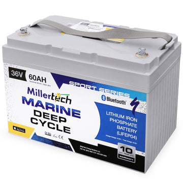 Millertech Sport Series 36v 60 AH Bluetooth Lithium Deep Cycle Battery