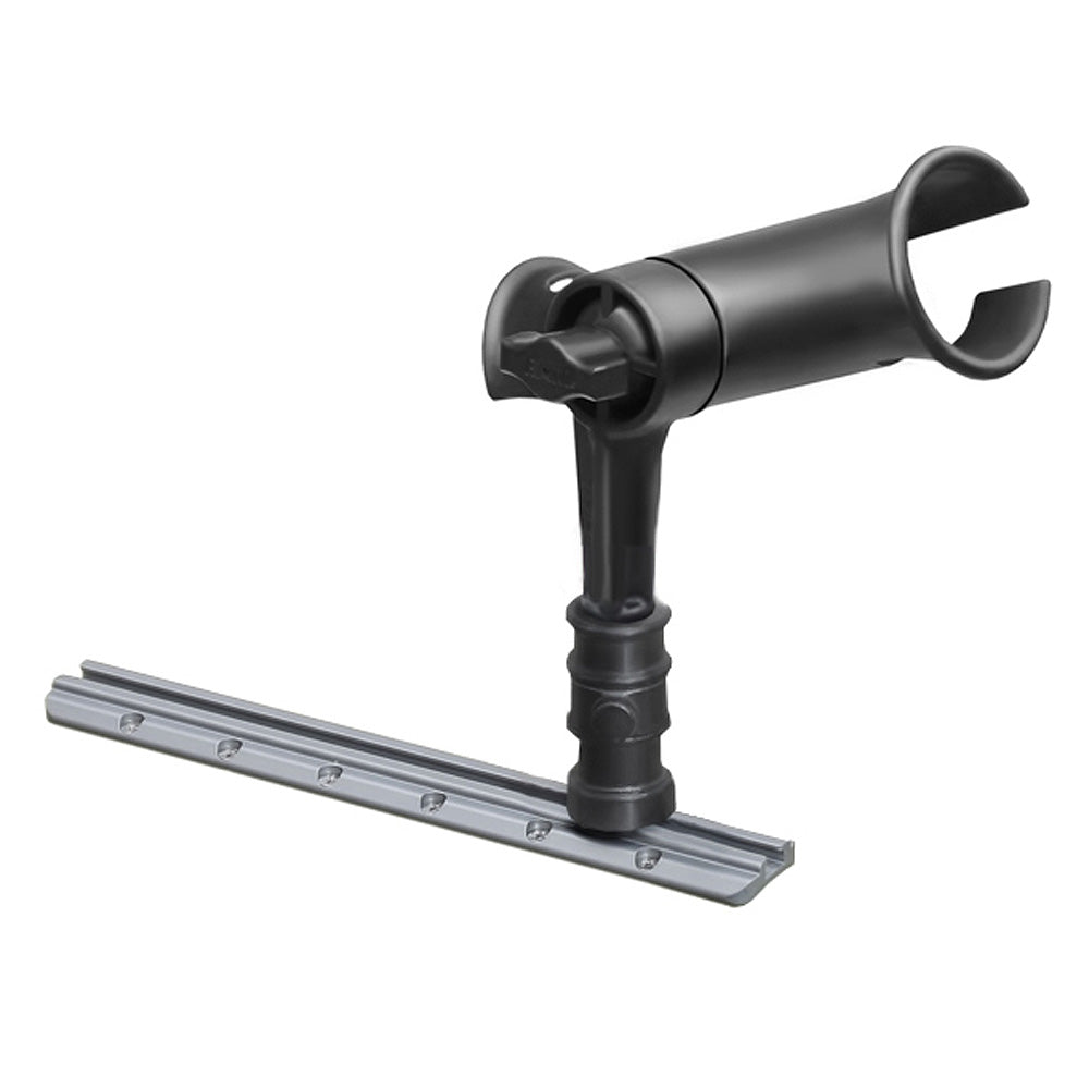 RAM Mount RAM Tube Jr. Rod Holder w/ 4" Post & Adapt-A-Post Track Mounting Base [RAP-390-SAAPU]