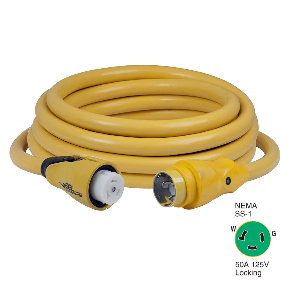 Marinco CS503-25 EEL 50A 125V Shore Power Cordset - 25' - Yellow [CS503-25]