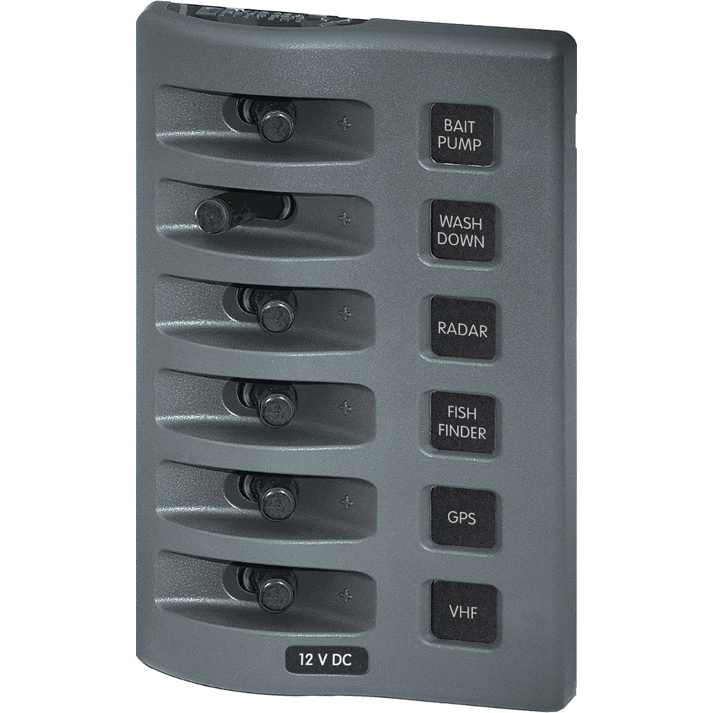 Blue Sea 4307 WeatherDeck 12V DC Waterproof Switch Panel - 6 Position [4307]